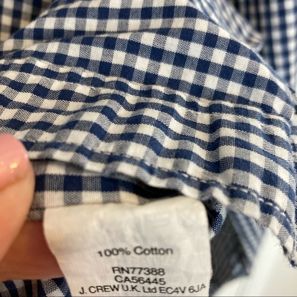 J. Crew Micro Checked long Sleeve Button Down Men’s Shirt Sz XL - Picture 12 of 13